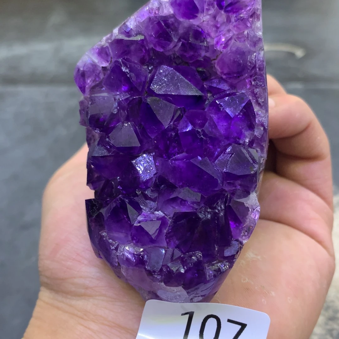 水晶摆件未镶嵌紫晶107