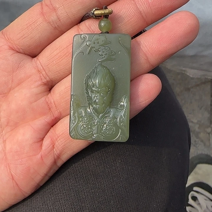 和田玉颈饰未镶嵌新疆黄青花