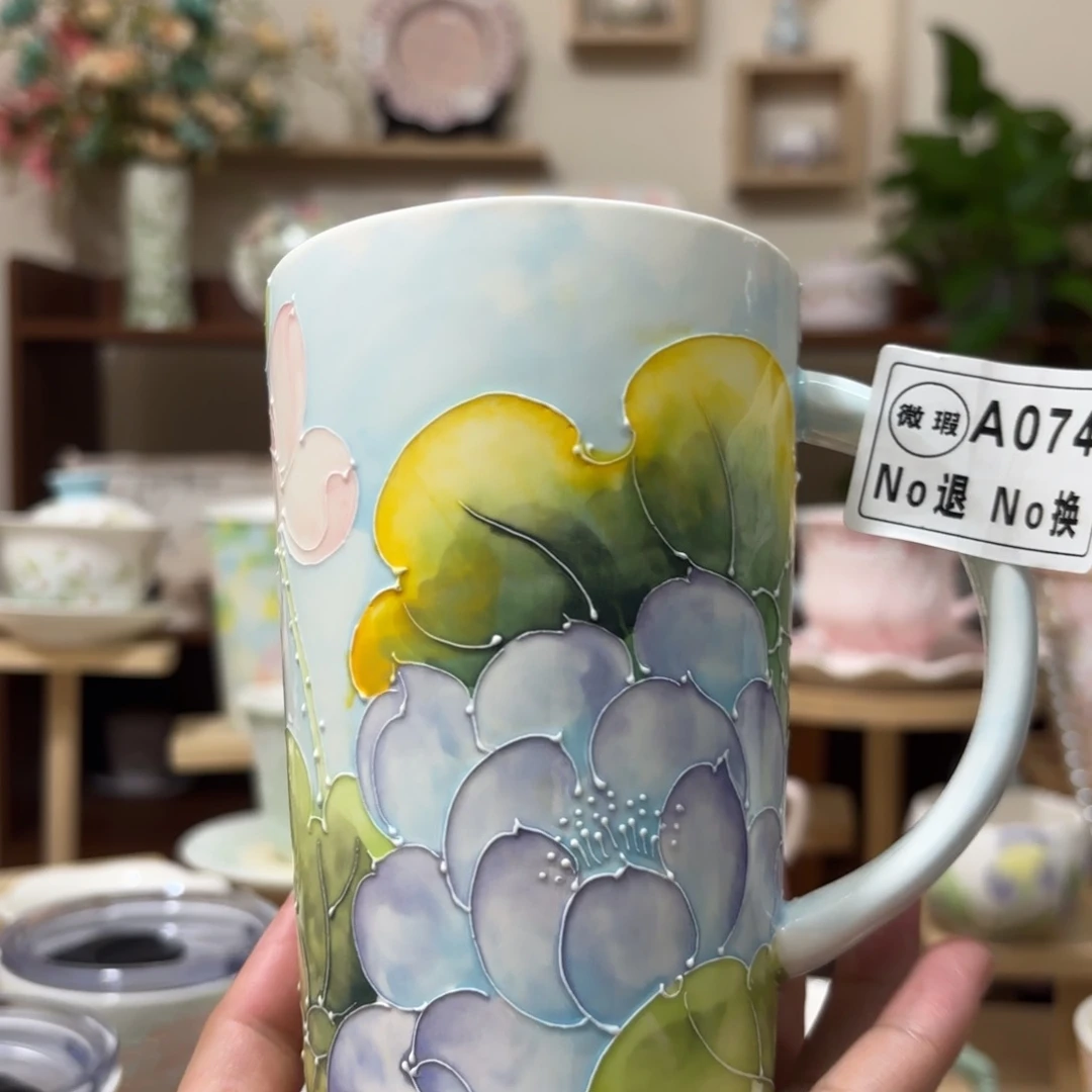 好***…手绘创意高温釉下彩陶瓷