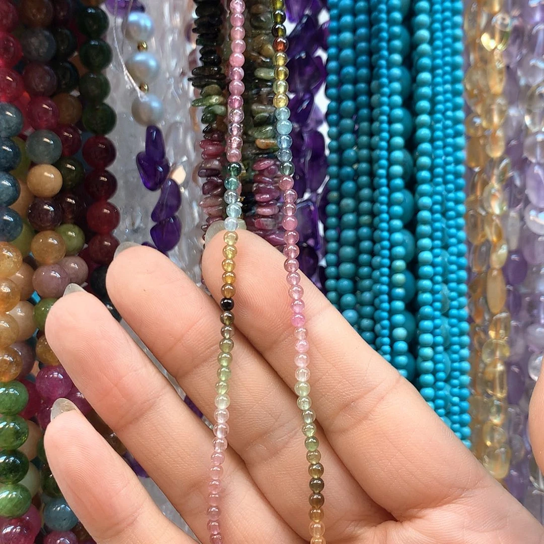 玛瑙/玉髓合金珠宝半成品糖果碧玺卡3