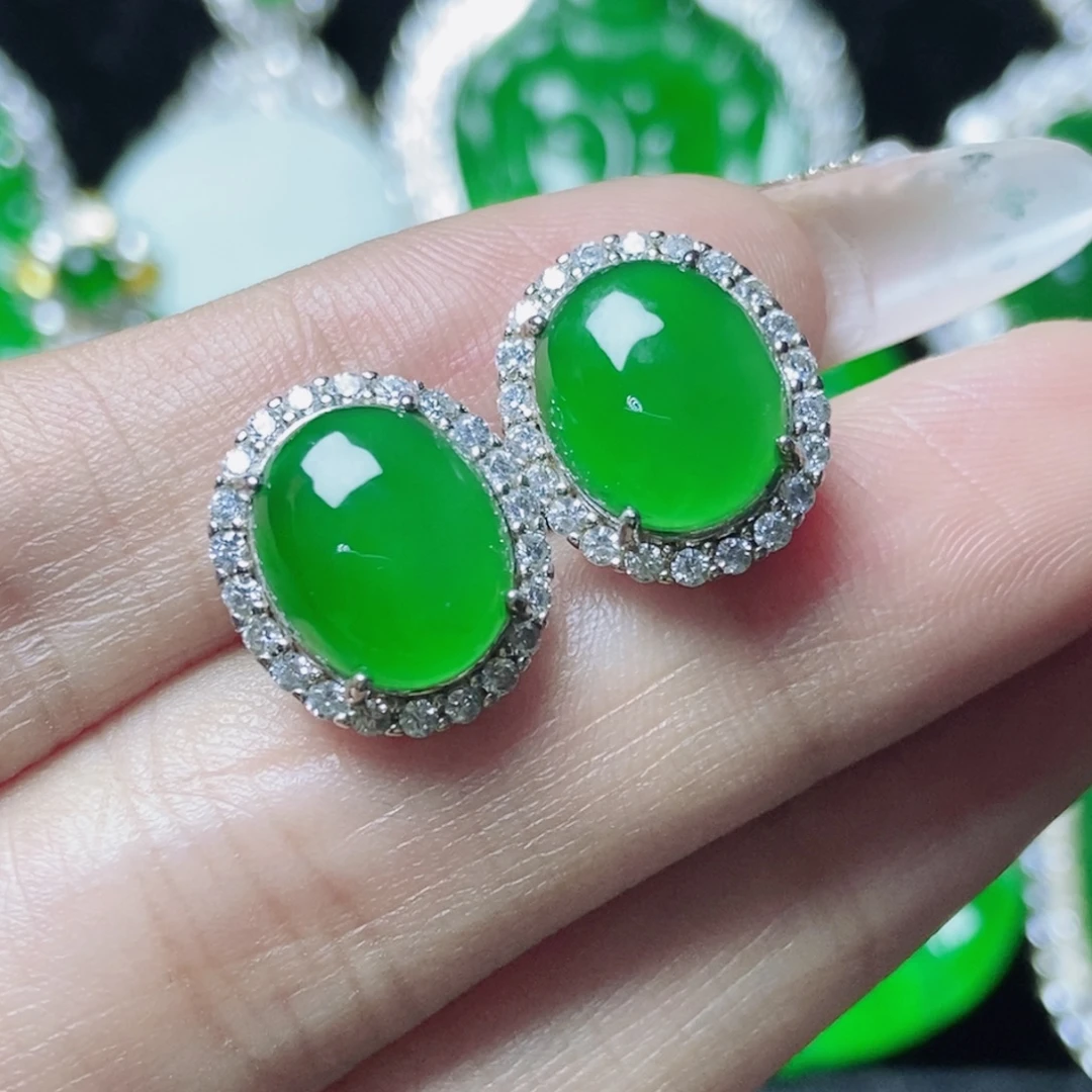 翡翠银S925镶嵌颈饰