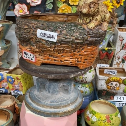 【闪购商品】红陶粗陶材质多肉花盆