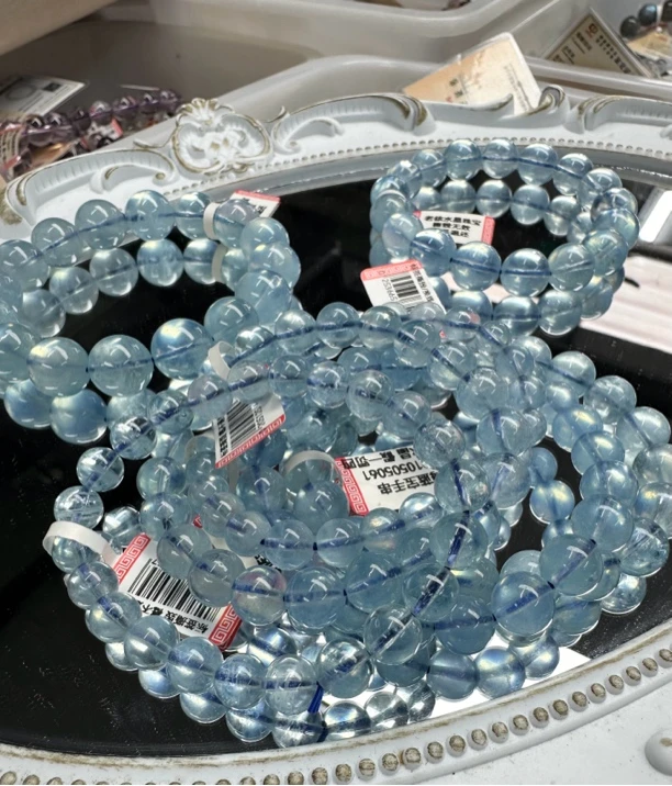 天然辰砂H2天然海/蓝/宝手串 天空蓝色 手串/多样性发其一