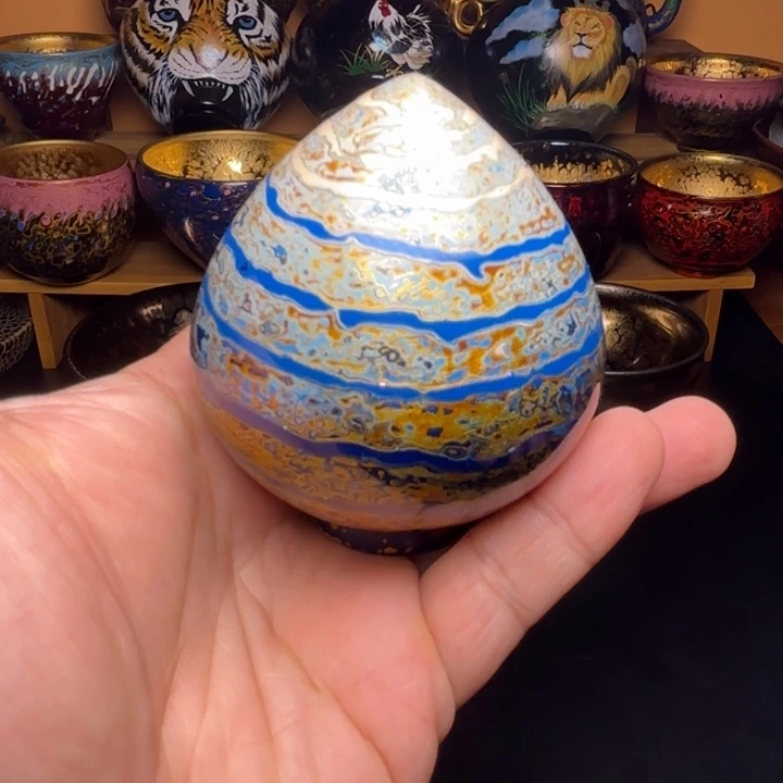茶盏敖丙龙蛋大漆海洋之星