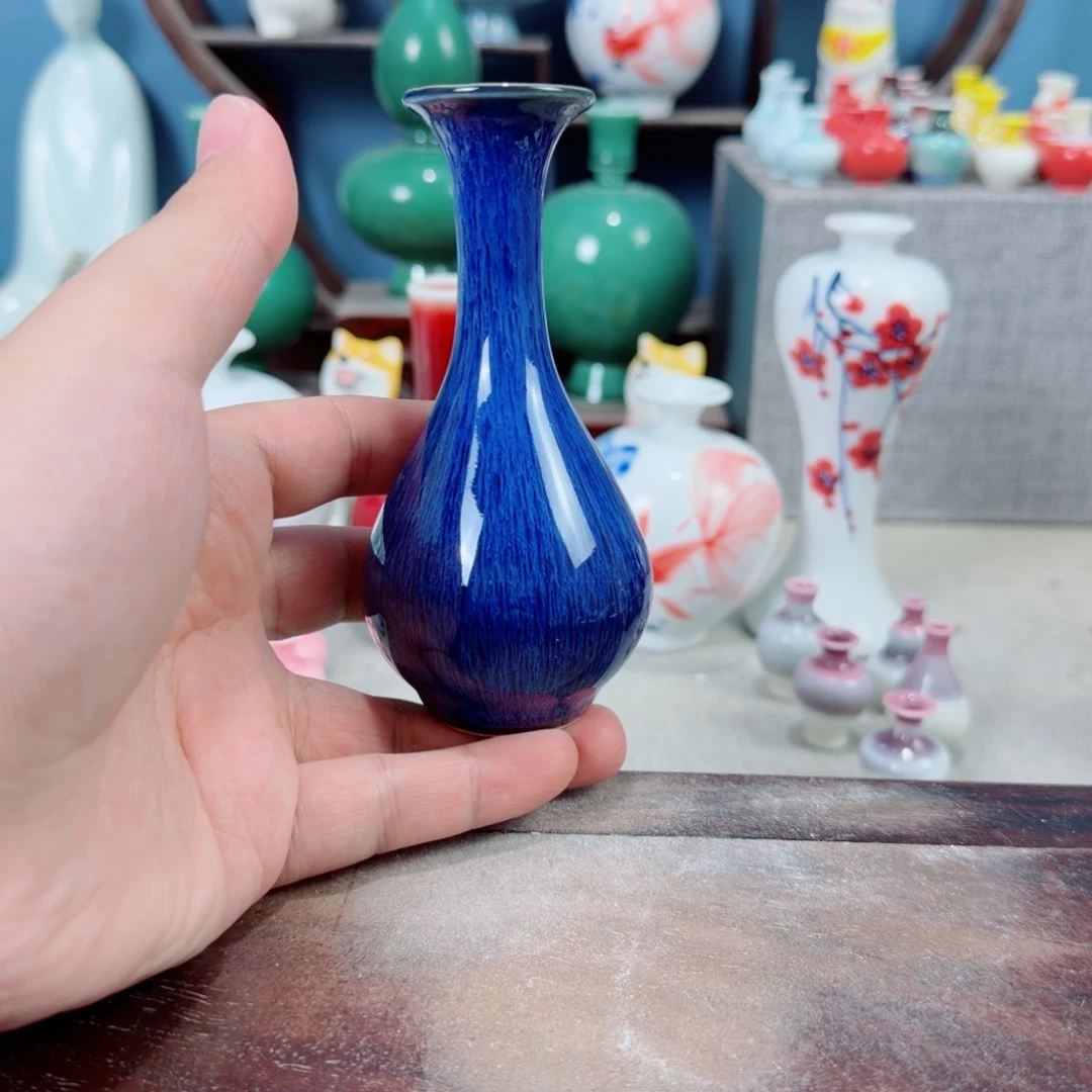 陶瓷手工小花器摆件