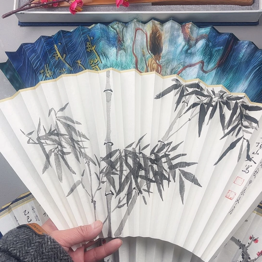 扇子95寸16方2.0扇面折扇