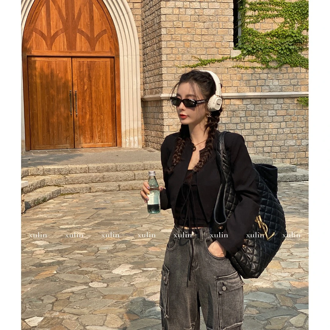 徐琳mini 「极简西装外套」系带设计小个子短款西装x220248