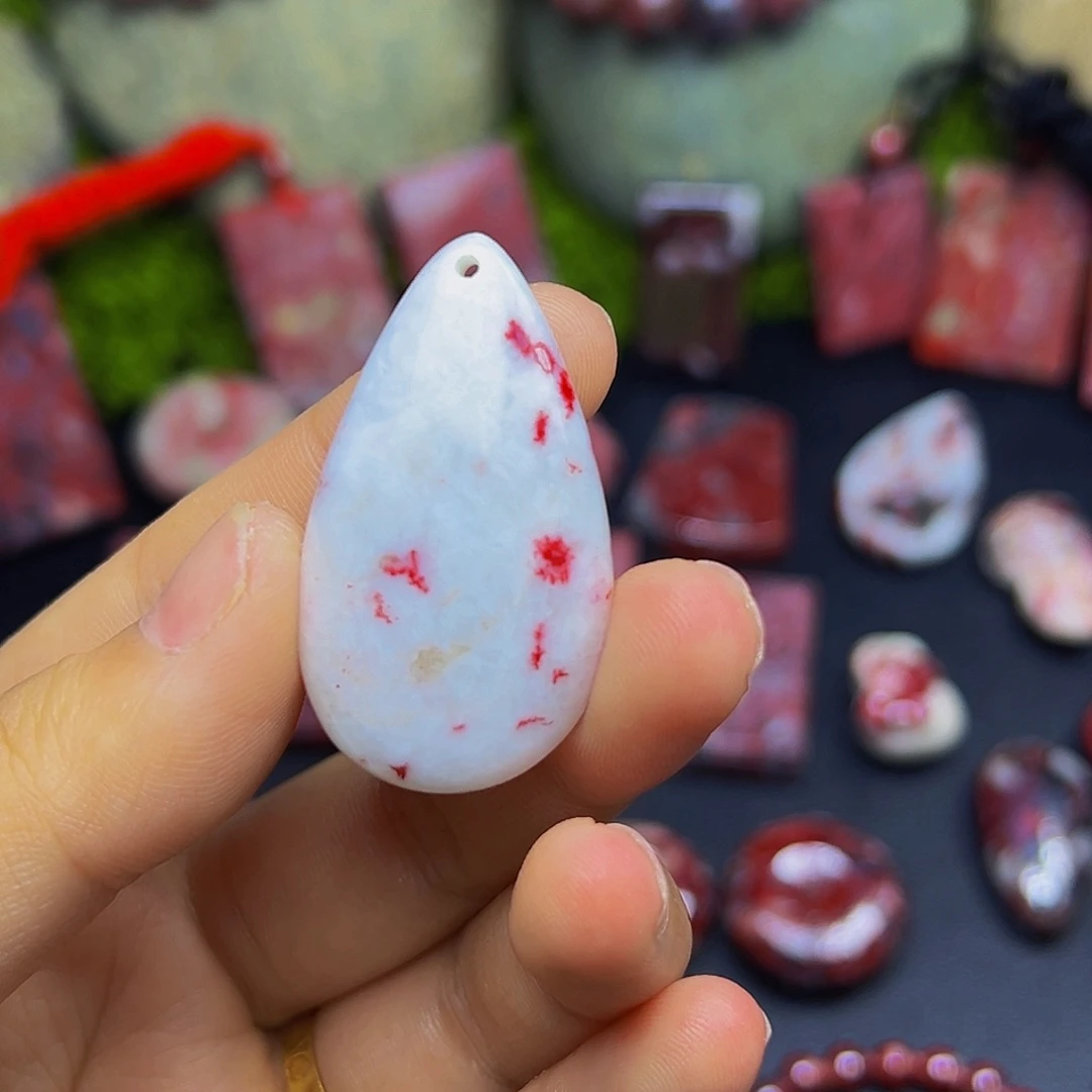 天然辰砂朱砂吊坠