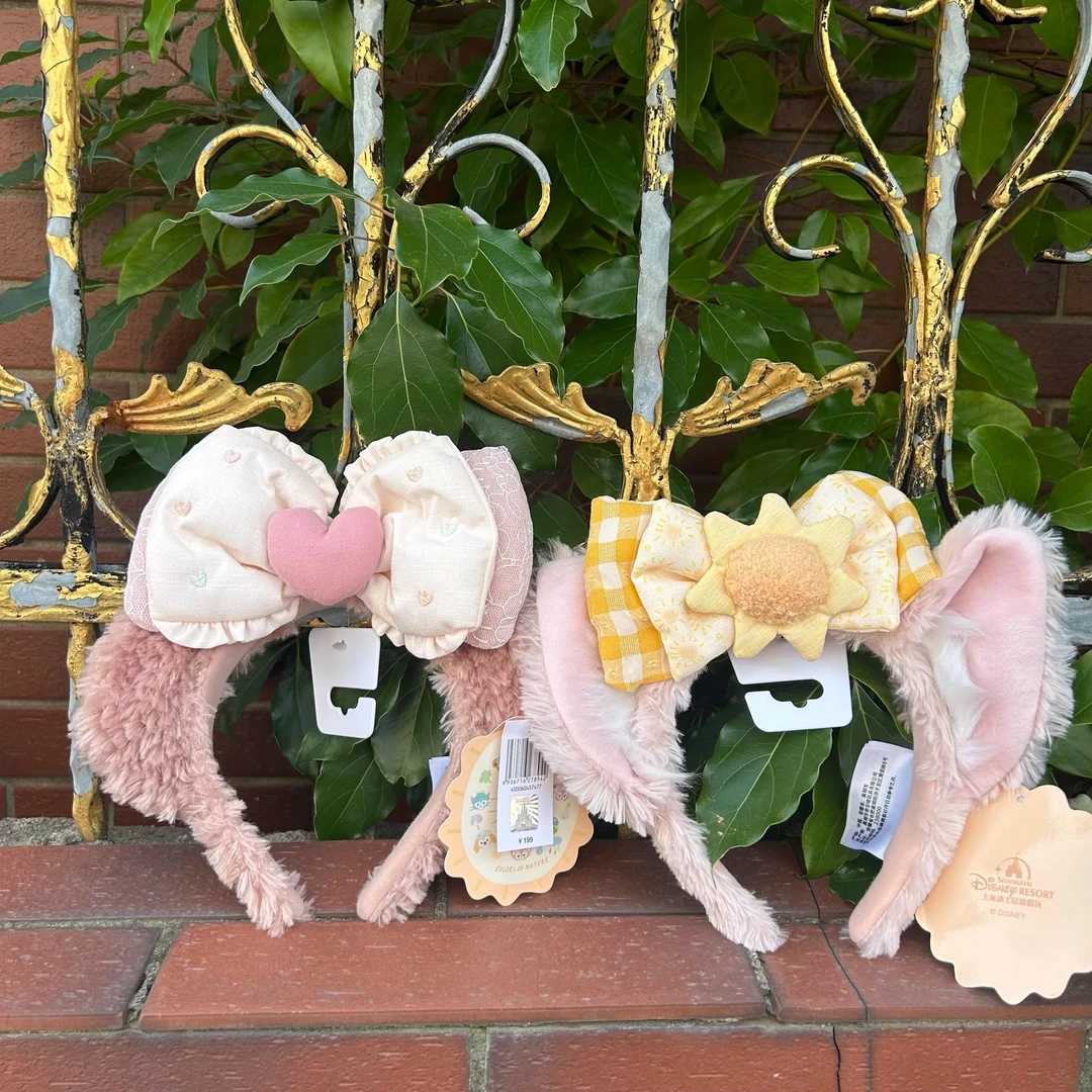 上海迪士尼自然的色彩系列玲娜贝儿发箍雪莉玫发饰头箍毛绒发饰