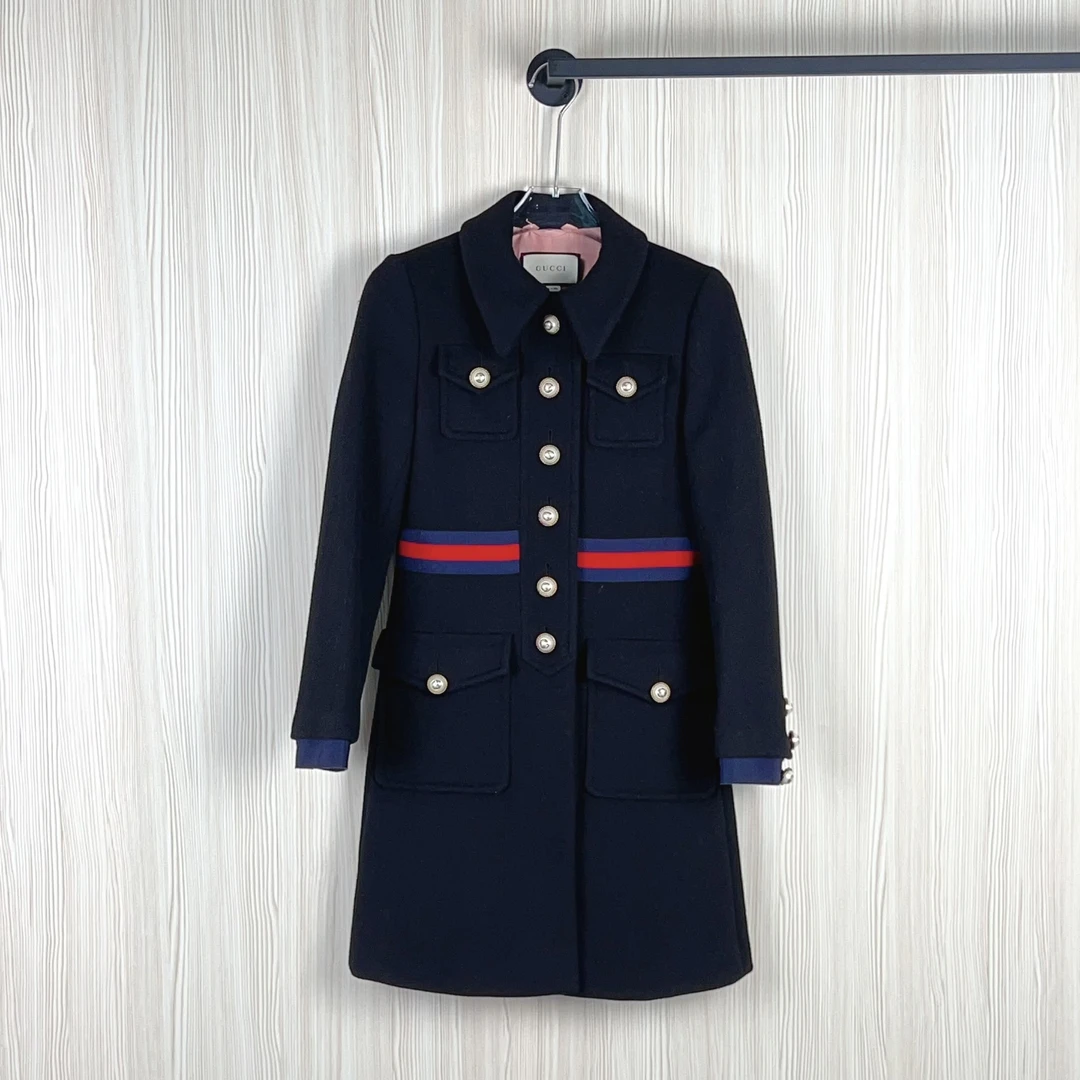 99新 GUCCI/古驰 安洁利严选大衣 码36无飘带成色看直播GSS23037