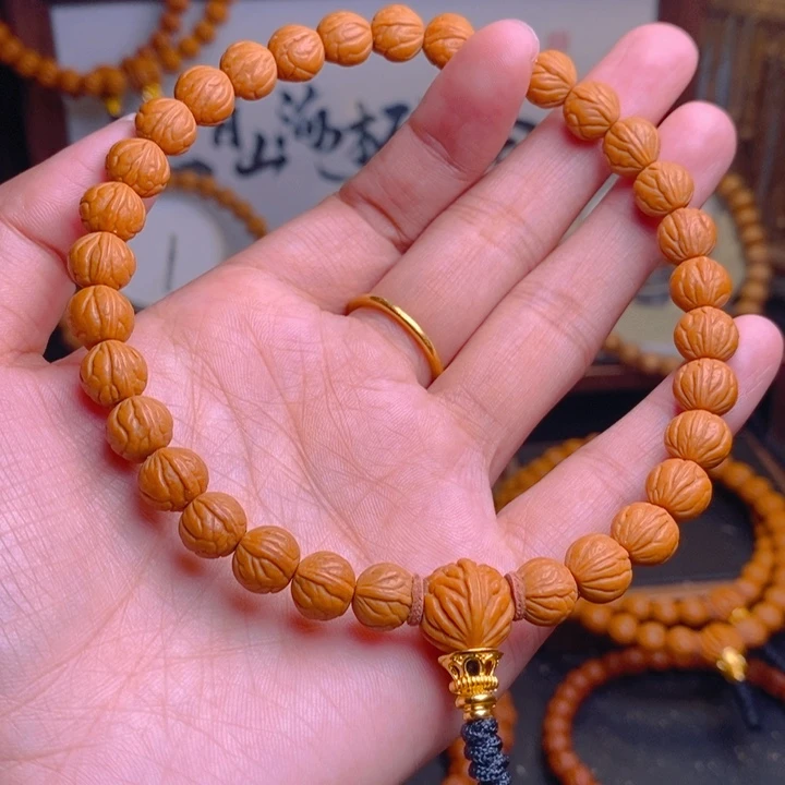 桃核手串龙纹桃核