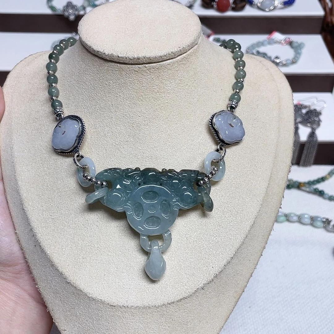 足银放漏款锁骨链