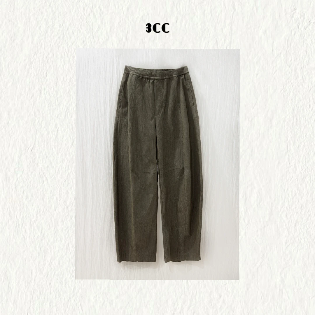 3CC【秋日神裤】极简设计高级肌理感人体工学结构百搭镰刀裤8927-1