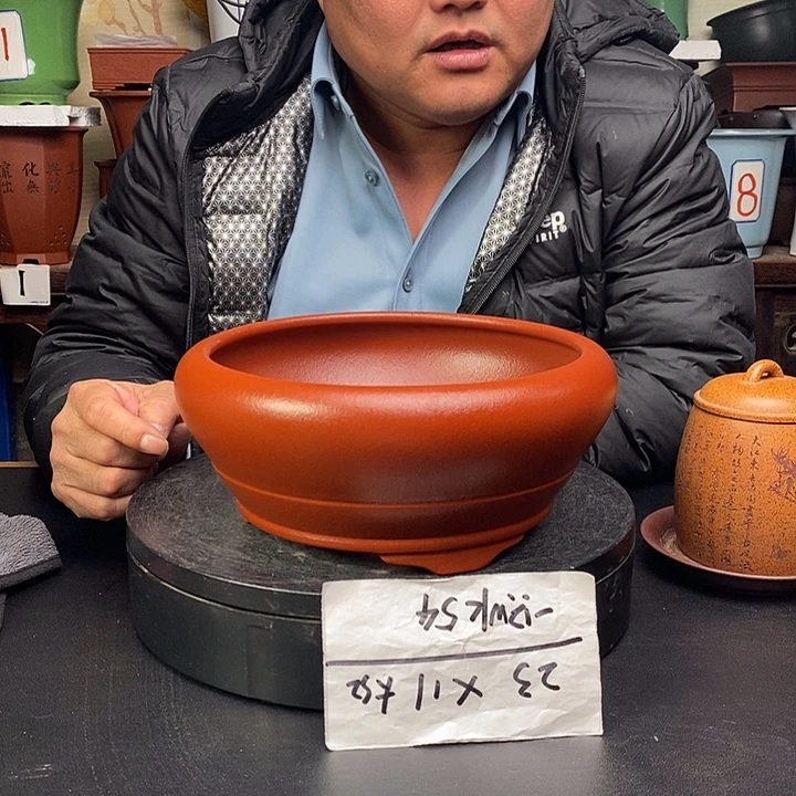 紫砂花盆货号一只WK54