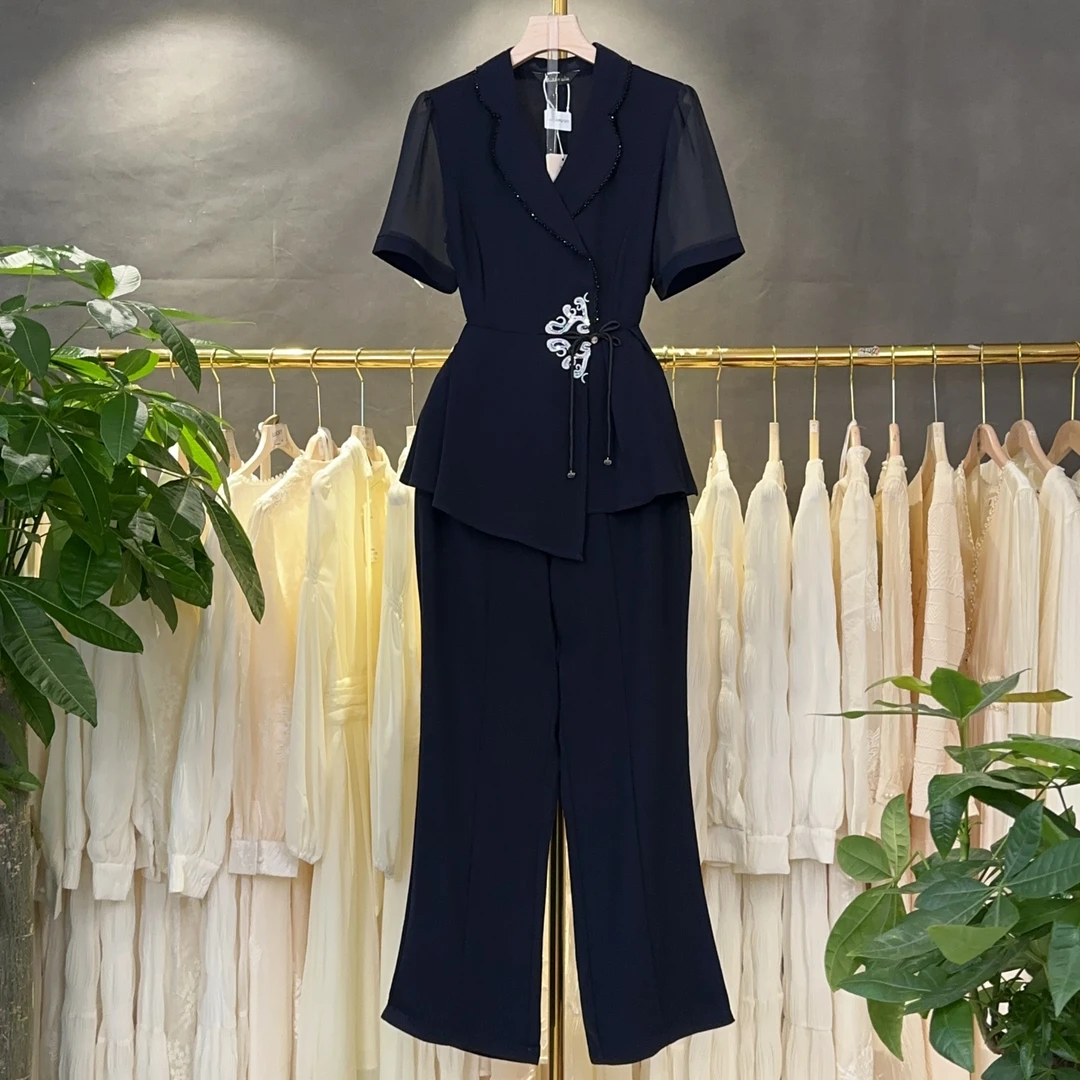 A386 初秋职业套装女春秋2025新款洋气贵夫人品牌时尚减龄高级感