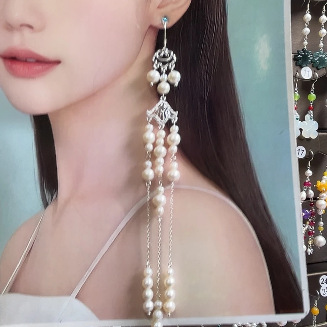 永***贝925银博雅手作S925纯银耳饰