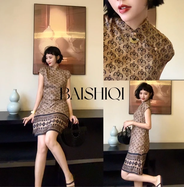 月百万【锦安】NEW 新中式国风坎肩提花上衣B03263