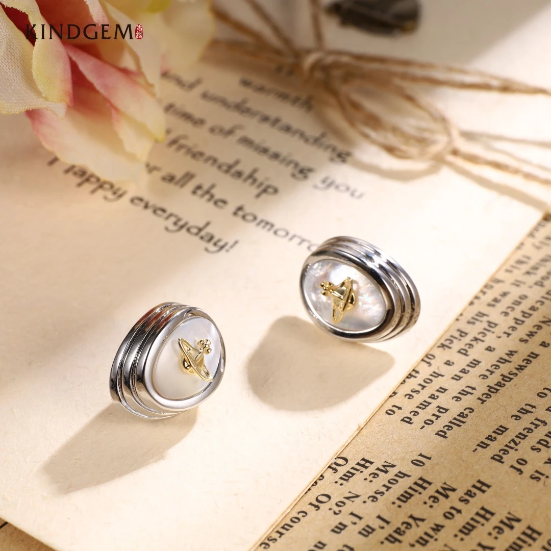 铜合金耳饰 CY414XIPC-27628 可爱少女精致简约小众时尚百搭耳饰