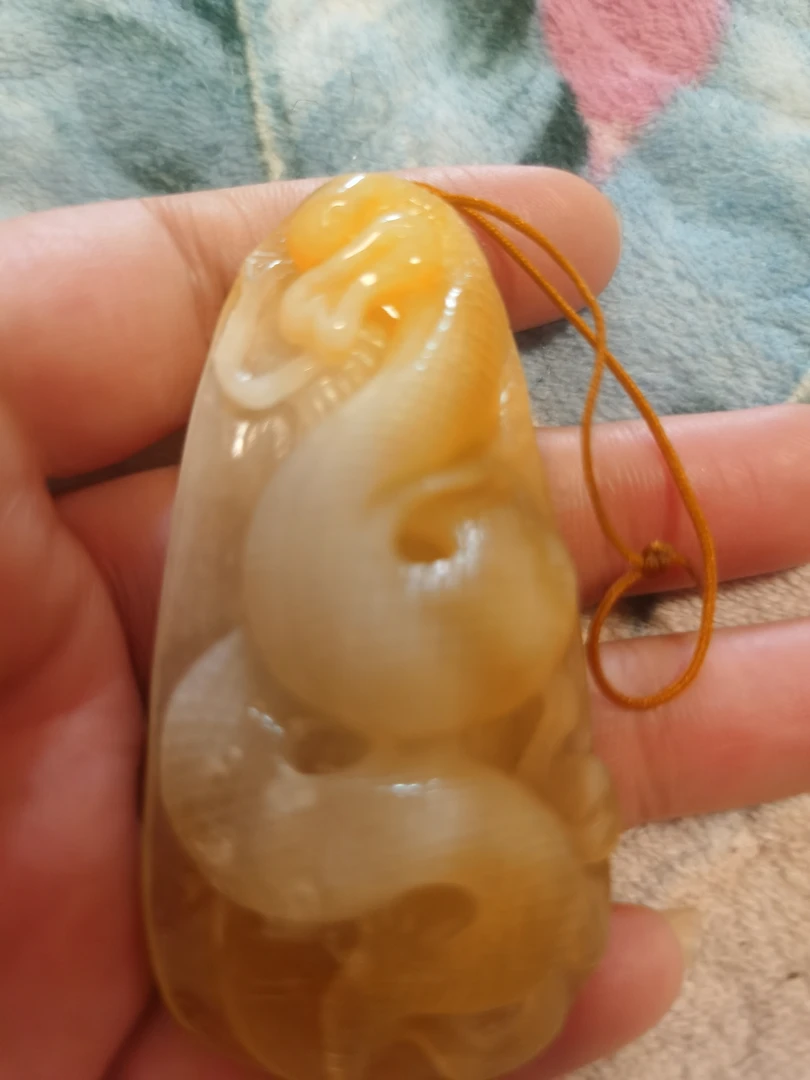 岫玉 花玉  黄金莽