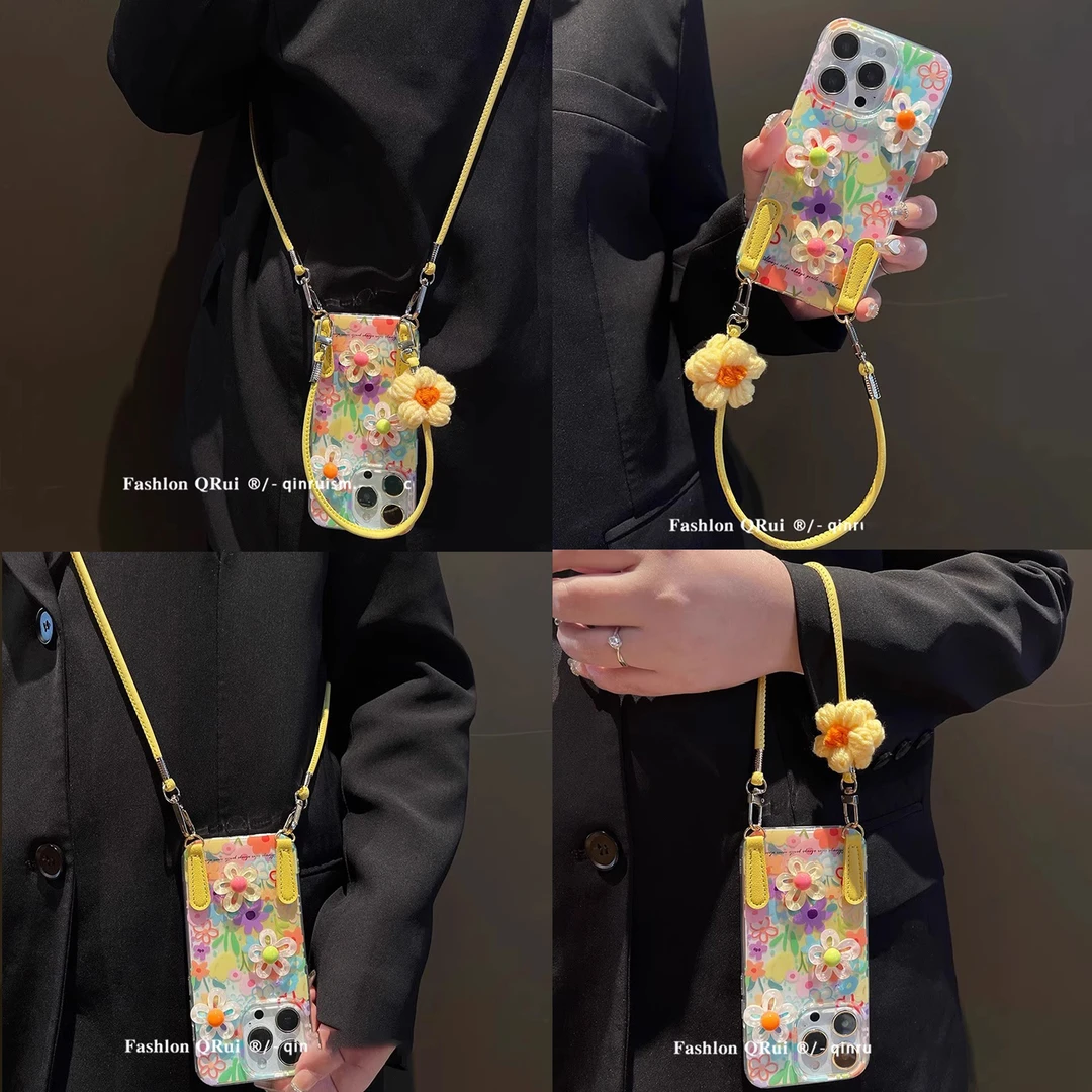 斜跨带挂绳适用荣耀300手机壳200荣耀100PRO女90新款80斜挎手机壳