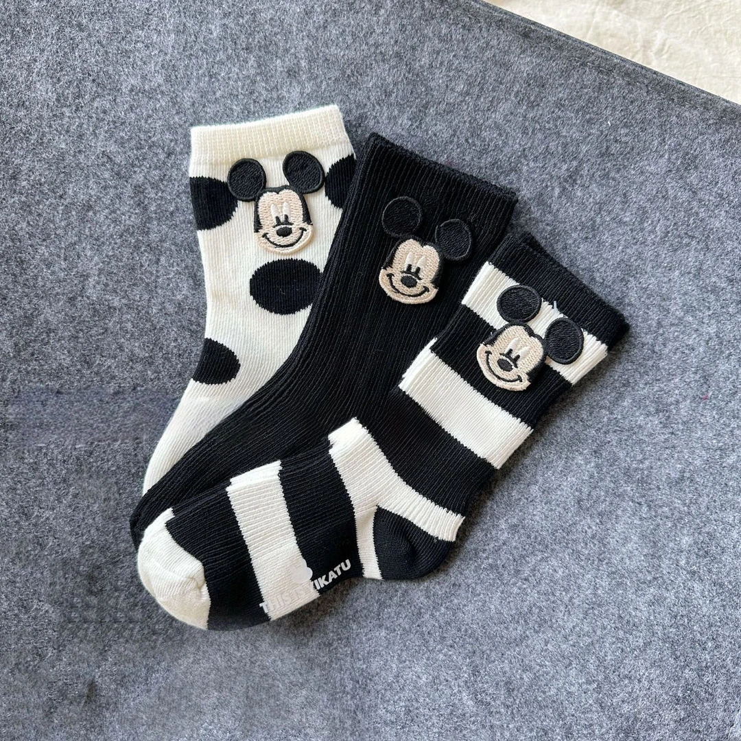 大金定制【三双装】可爱立体卡通夏季弹力袜