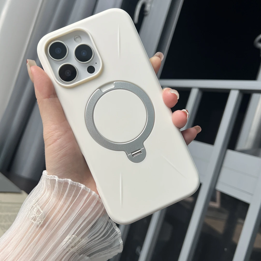 小贝壳•磁吸防摔360度旋转支架16ProMax手机壳简约高级感保护套