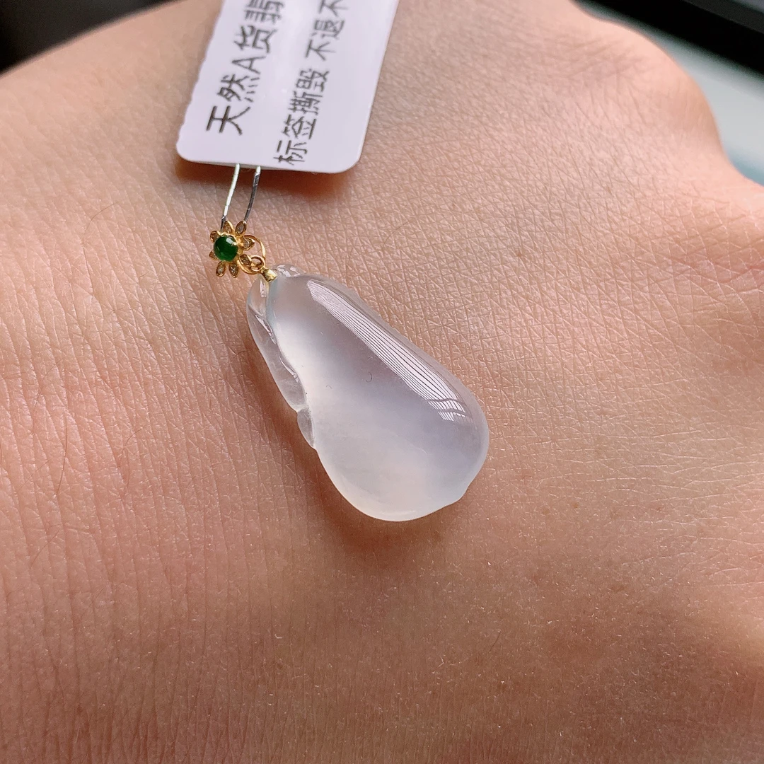 缅甸天然A然A货翡翠福瓜吊坠4320