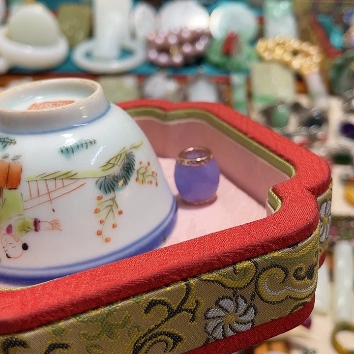 米*青花手绘小主人杯子