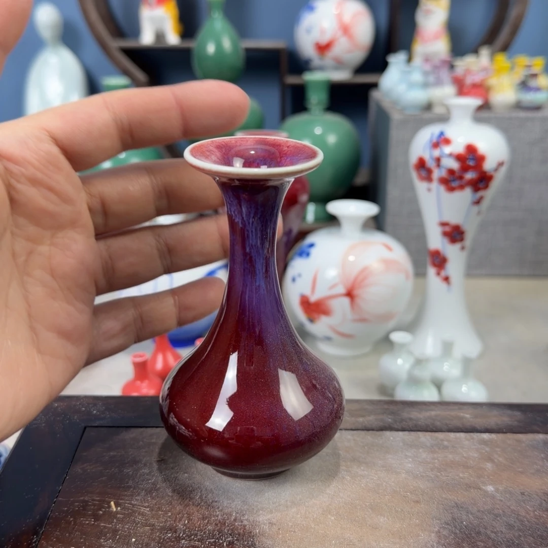 陶瓷手工小花器摆件