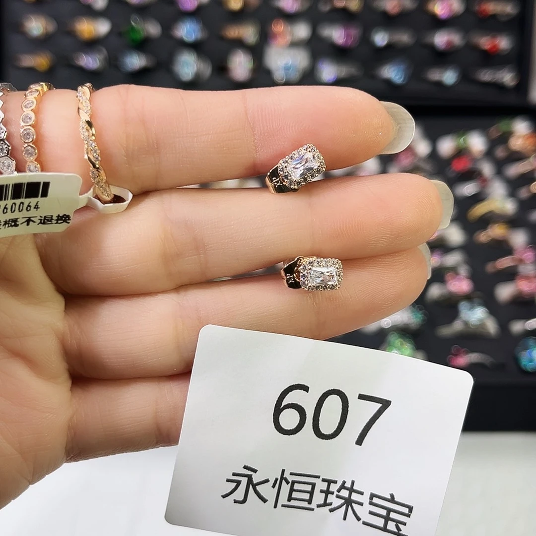 莫桑石非金属607耳钉