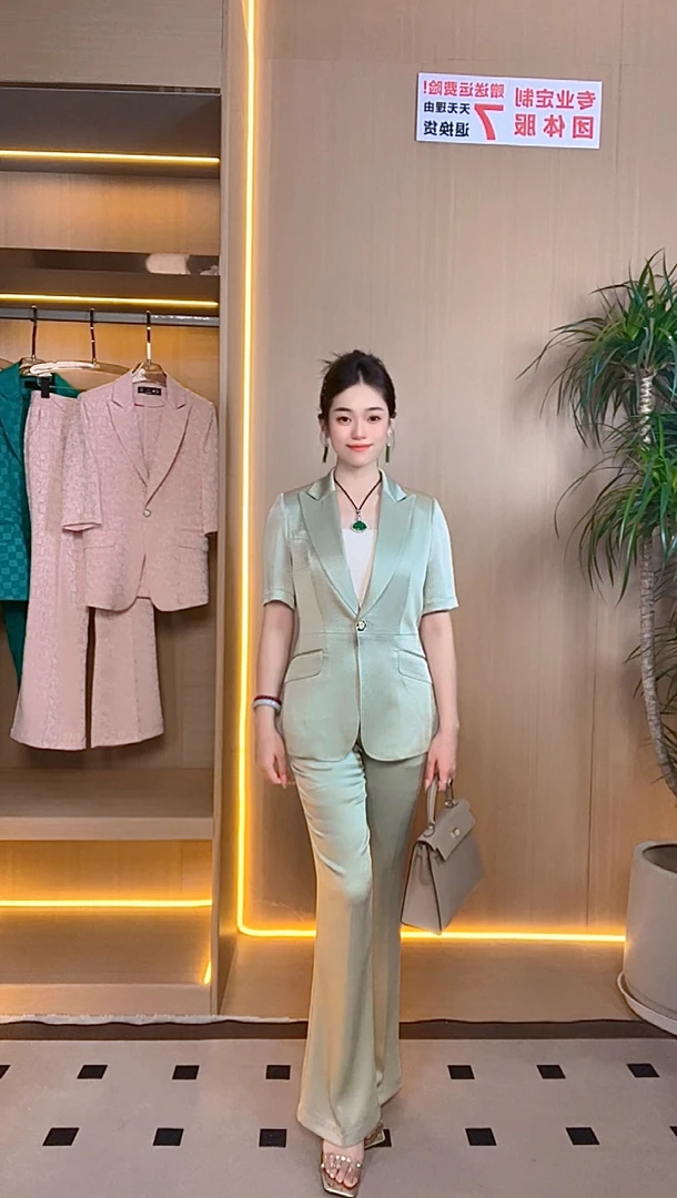 （单件西装）2025夏季新款质女神范女总裁高端短袖时尚大气西装2580