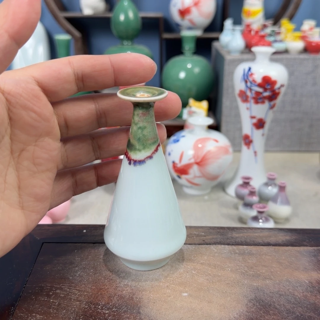 陶瓷手工小花器摆件