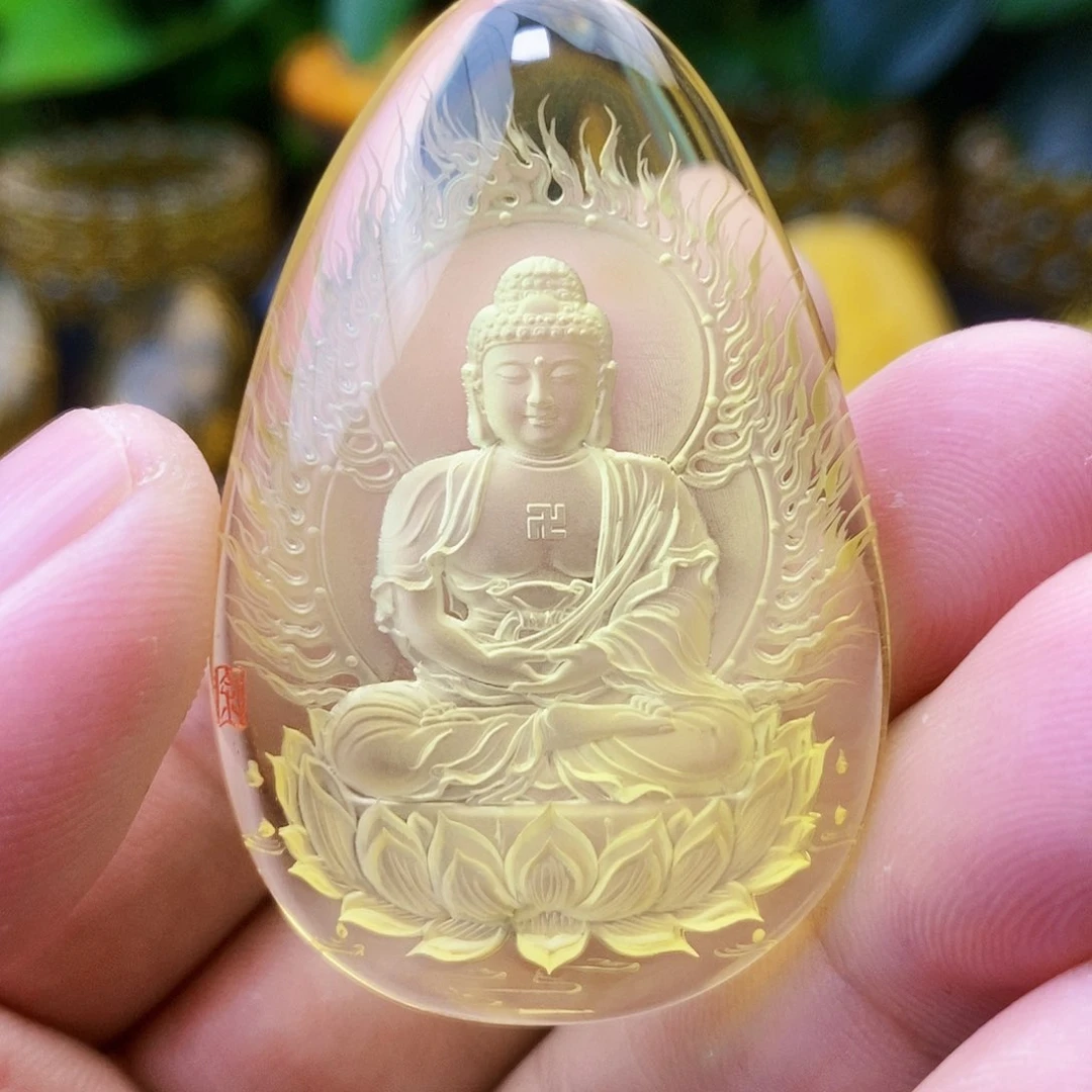 【闪购商品】金珀吊坠(不含链)未镶嵌嚼****糖