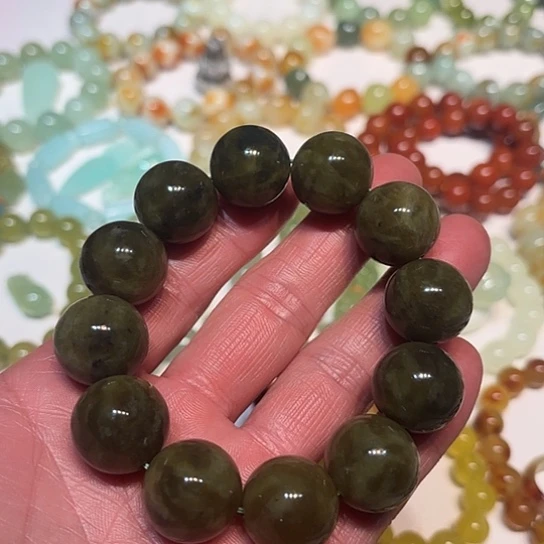 蛇纹石玉未镶嵌手串