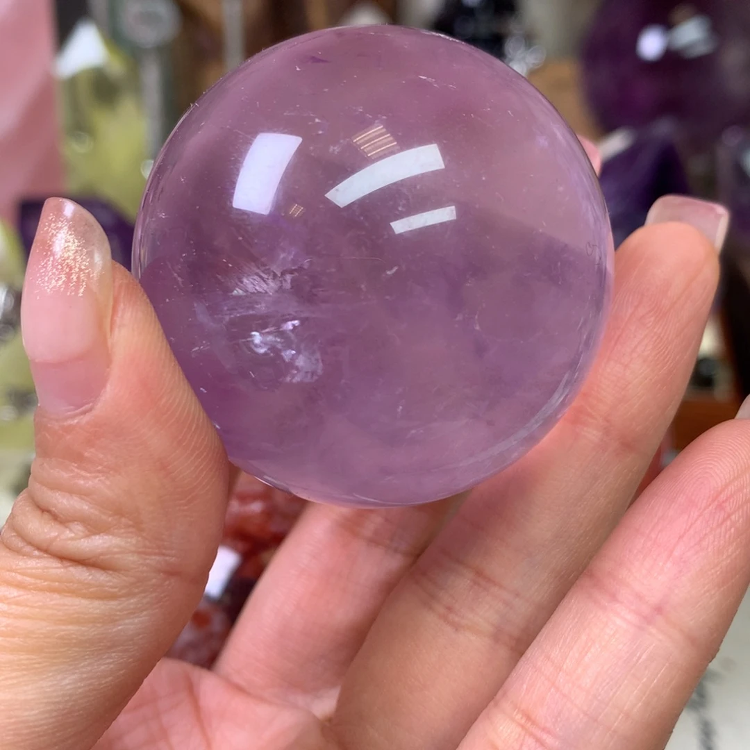 摆件未镶嵌水晶路****紫水晶球