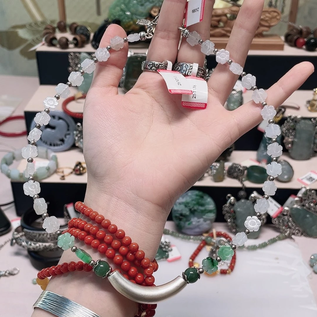 足银复古纯银项圈