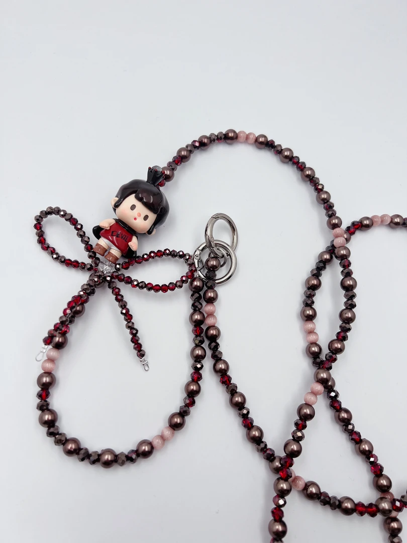 精美手绘DIY萌粒手机链手工车载挂件车挂