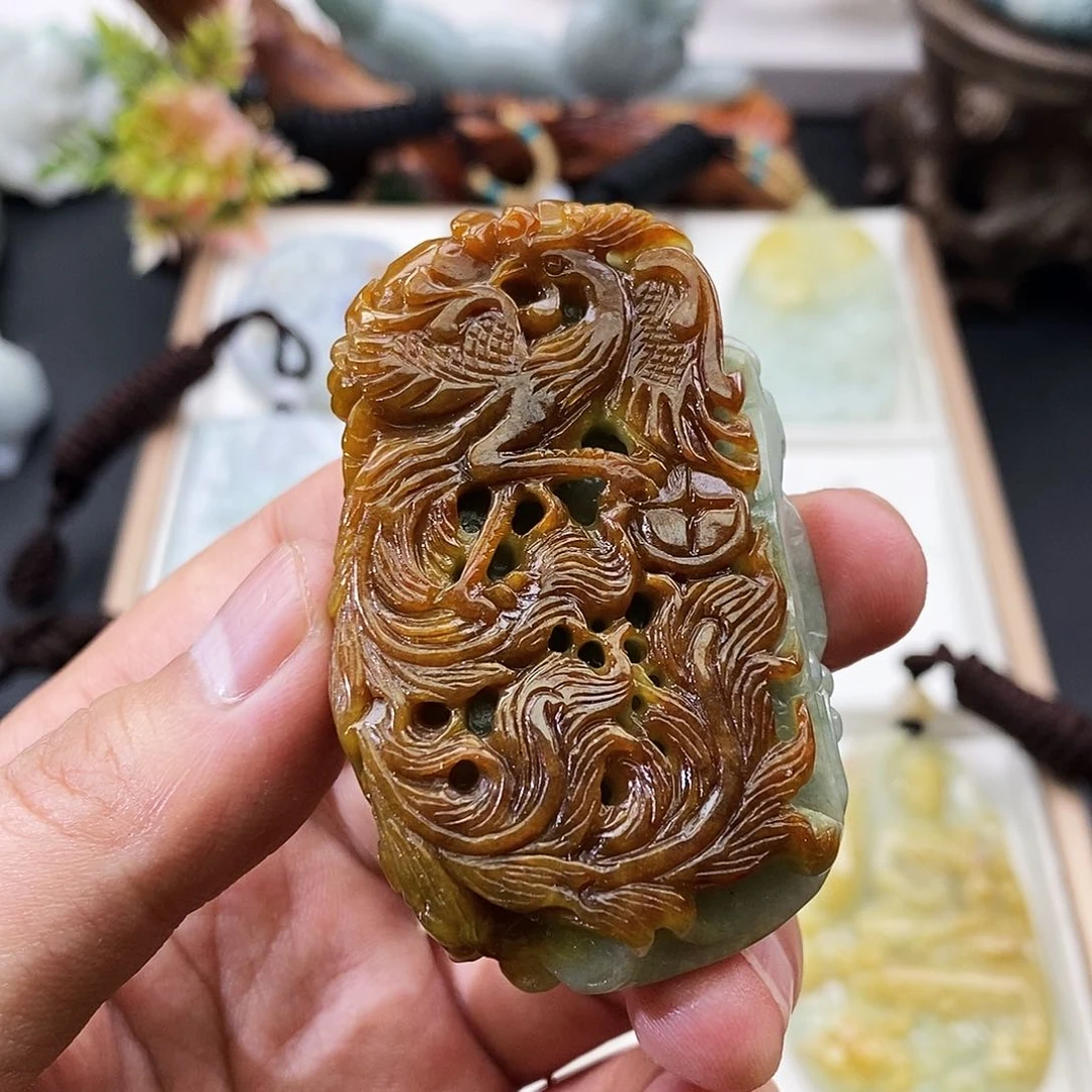 翡翠未镶嵌颈饰缅甸天然翡翠A货