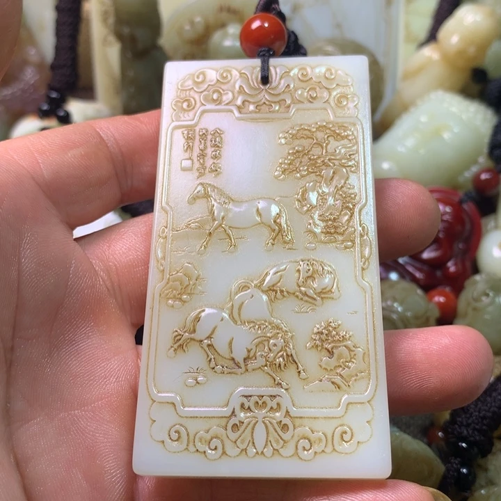 和田玉未镶嵌挂件用****2