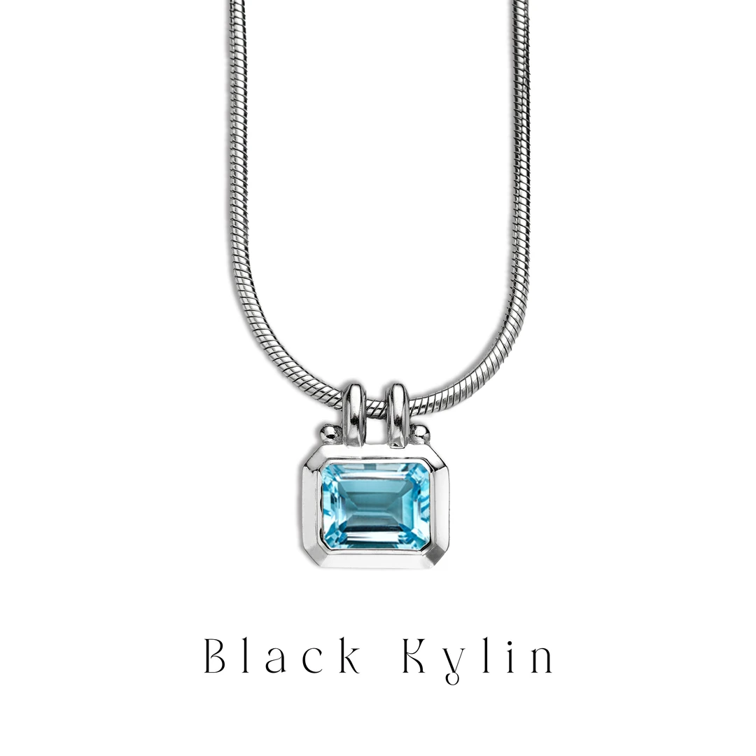 链子925银 春生艺术珠宝 简约几何蛇骨链吊坠个性时尚