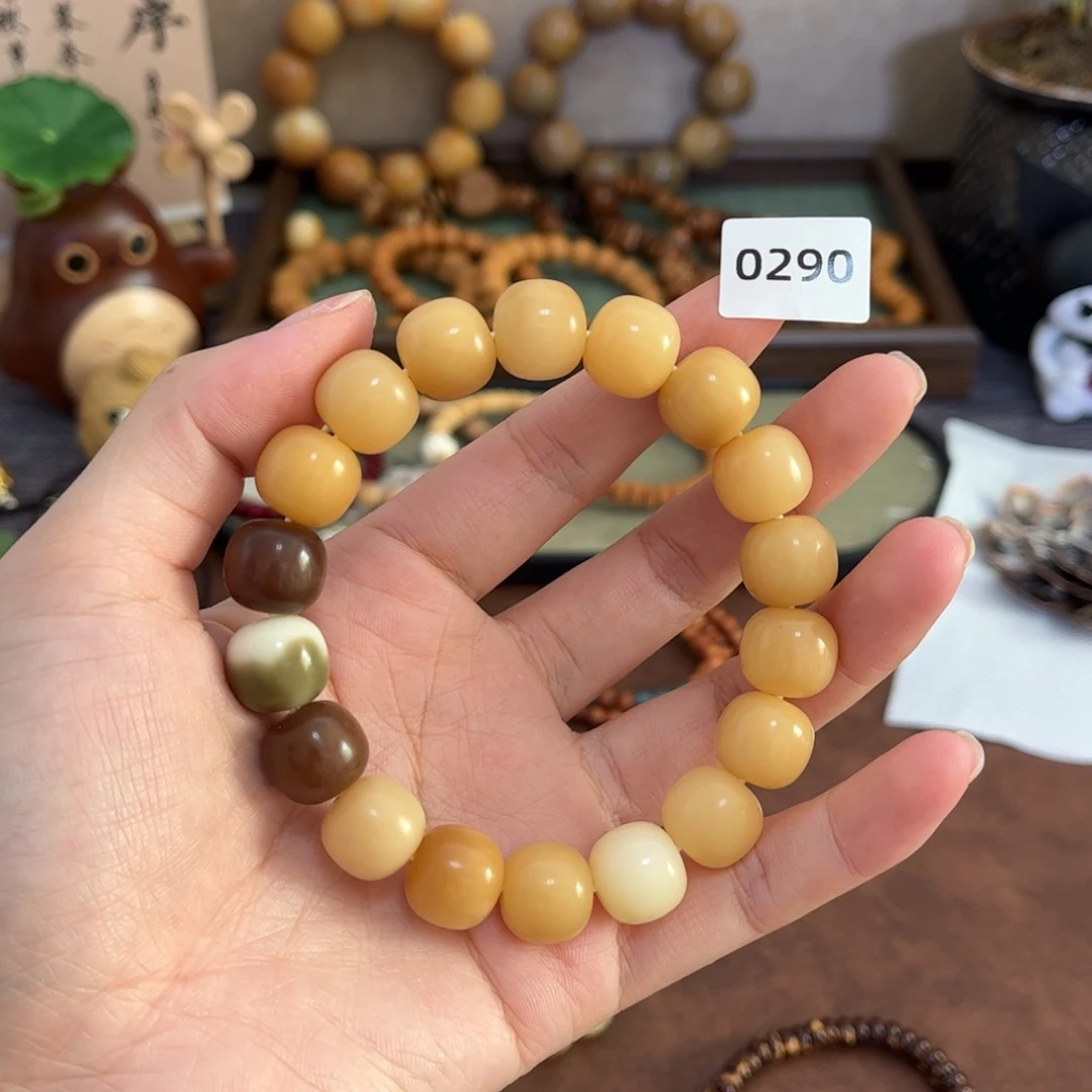 怪****手串白玉菩提290孤品