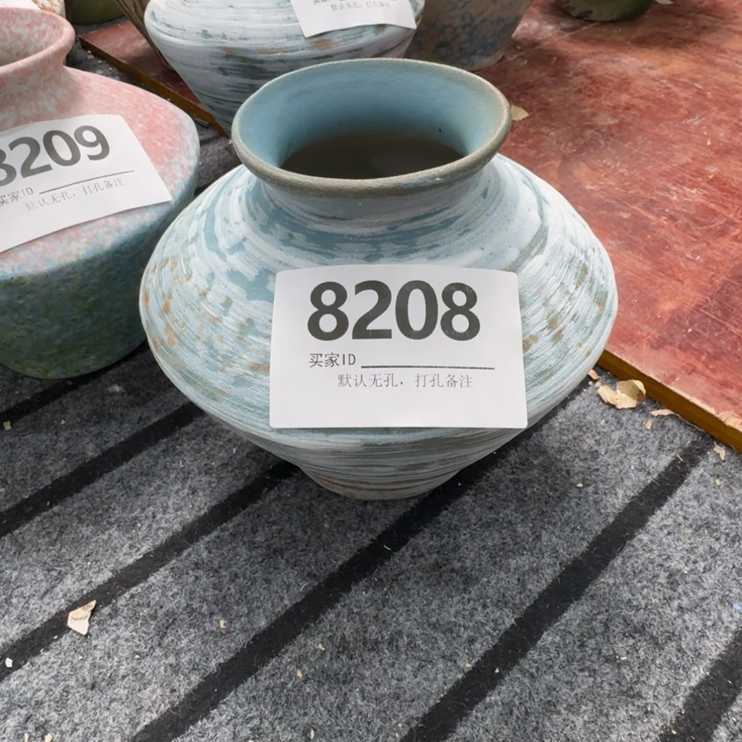 陶摆件花瓶默认无孔口6高17编码8208