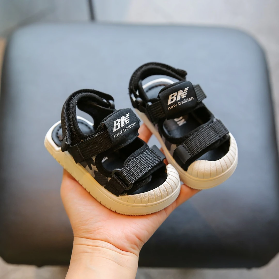 宝宝夏季凉鞋软底婴儿学步鞋1一3岁小童鞋包头防滑男童鞋子机能鞋