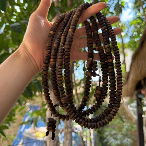 沉香海南虫漏料算盘珠双圈沉香多样性发高级一条