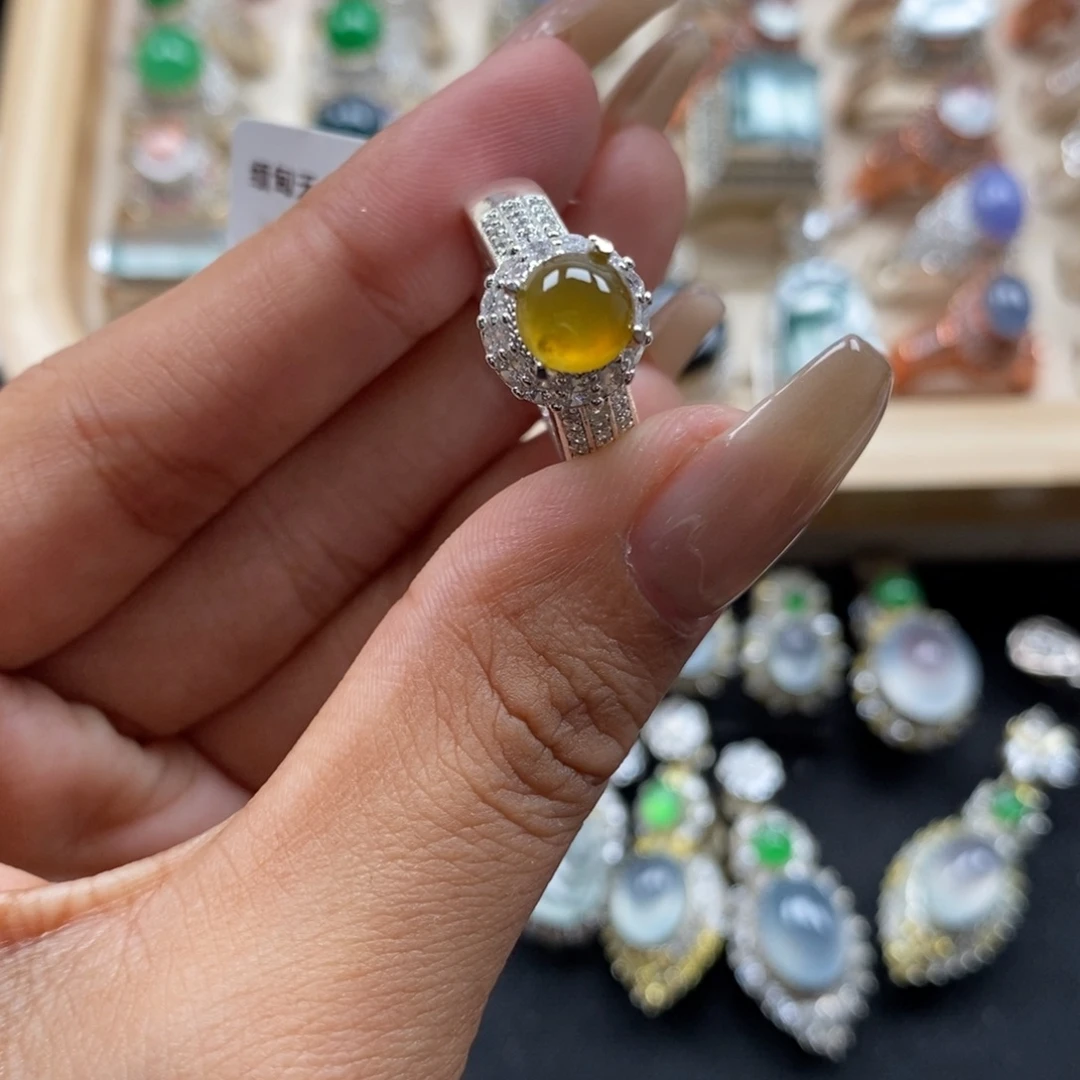 翡翠裸石缅甸天然a货翡翠