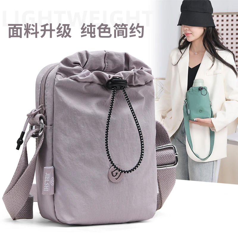 女包时尚百搭斜挎包简约休闲小包手机包轻便单肩包牛津布包966-05