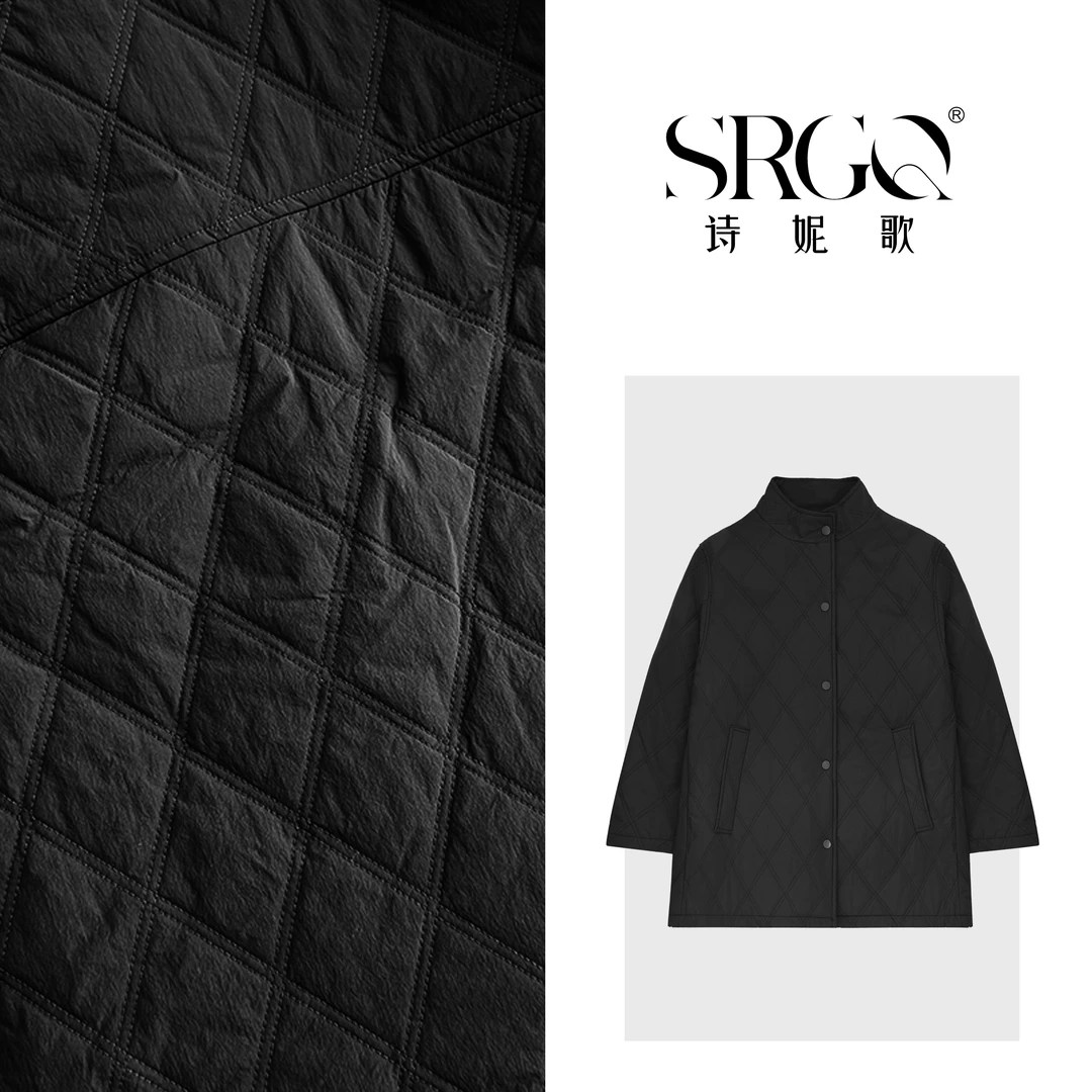 诗妮歌24AW定制 | 【贝果巴恩】复古老钱立领棉服外套冬季加厚