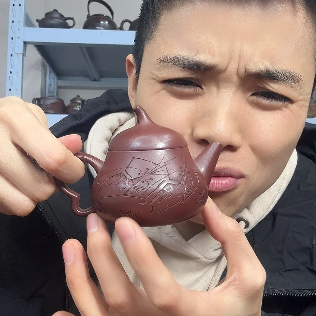 紫砂茶壶民间手艺人全手工制作