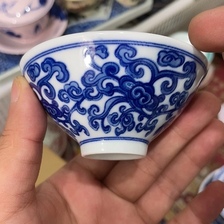 陶摆件景德镇陶瓷主人杯杯13445