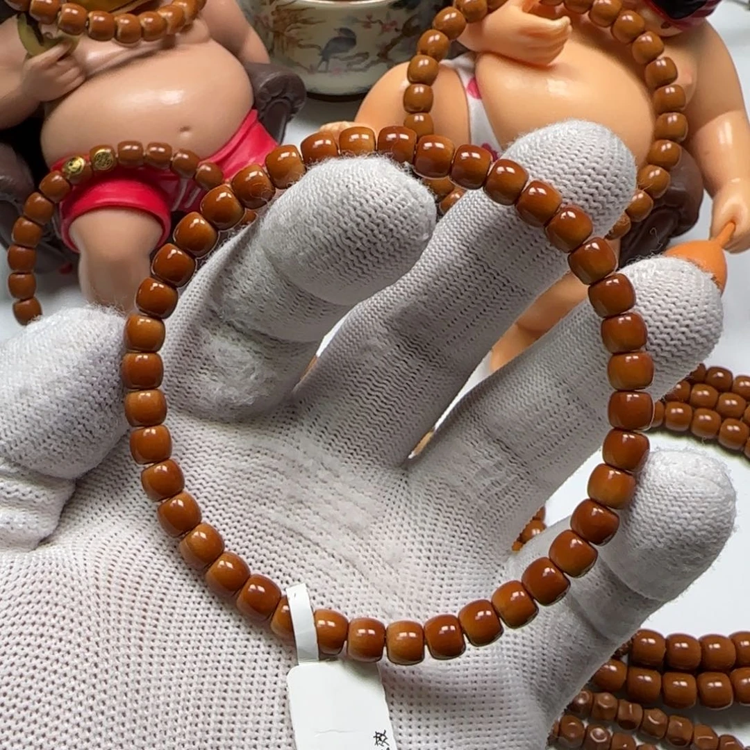 橄榄核手串/手链老挝核尖单圈6.3